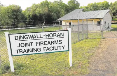  ?? File photos ?? The Dingwall-Horan Joint Firearms Training Facility is at 260 Meriden Road in Middlefiel­d.