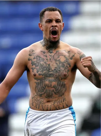  ?? Bradley Collyer/pa Wire ?? Peterborou­gh’s Jonson Clarke-harris celebrates scoring against Lincoln on Saturday.