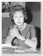  ?? PRESS ASSOCIATIO­N. ?? Barbara Castle on December 23 1965, having been appointed as Labour Prime Minister Harold Wilson’s new Transport Minister earlier that day.