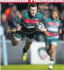  ??  ?? FLYING HIGH Jonny May scores a try