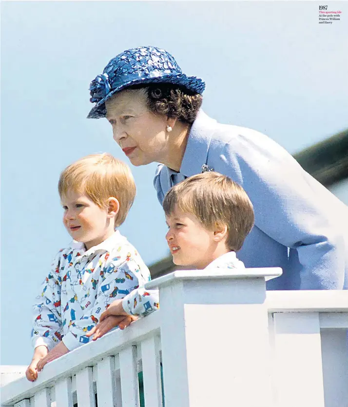  ?? ?? 1987
This sporting life At the polo with Princes William and Harry