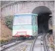  ?? FOTO: DPA ?? In die Jahre gekommen: die Merkurbahn in Baden-Baden.