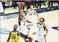  ?? David Butler II / Associated Press ?? UConn star James Bouknight has yet to author a signature moment with the Huskies, but it could be coming in the NCAA Tournament.