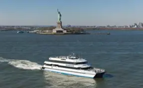  ?? SEASTREAK FERRIES ?? The Seastreak ferry sails from Manhattan to New Jersey’s Sandy Hook Beach three times daily on weekends, and twice daily on weekdays.