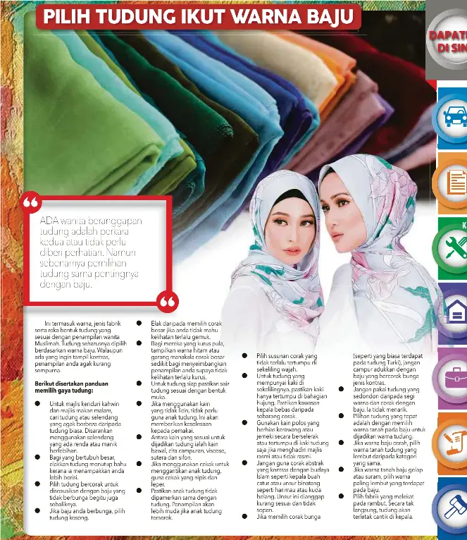 Pilih Tudung Ikut Warna Baju Pressreader