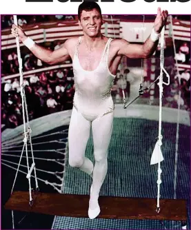  ??  ?? Daredevil: Burt Lancaster performed acrobatics in Trapeze