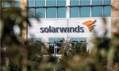  ??  ?? The US has said the hack that affected government software made by SolarWinds was likely orchestrat­ed by Russia. Photograph: Sergio Flores/Reuters