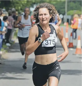  ??  ?? Philippa Taylor picked up her fourth 10k race win of the year.