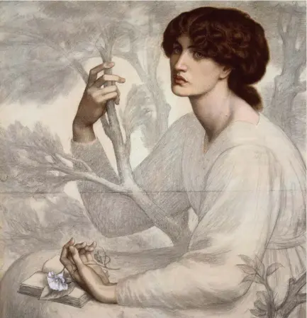  ??  ?? Dante Gabriel Rossetti’s pastel sketch of Jane Morris was the basis for The Day
Dream (1872-78)