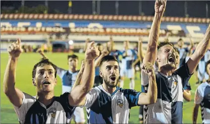  ?? FOTO: MANEL MONTILLA ?? El Sabadell, rumbo a Segunda A Tras superar a todos sus rivales, confirma un proyecto que todavía va a más