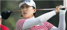  ??  ?? South Korea’s Amy Yang has the overall lead after she scored 7-under 65 in Friday’s second round at Wascana Country Club in Regina.