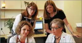  ?? PHOTO PROVIDED ?? Members of the Palliative Care Partners team at St. Peter’s Hospital in Albany include, clockwise from front left, Dr. Catherine Adams, a palliative care physician; Elizabeth Kirby Walsh, manager of palliative care services; Terri Dow, senior...