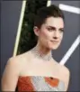  ?? PHOTO BY JORDAN STRAUSS — INVISION — AP, FILE ?? Actress Allison Williams wears 43-carat bib Forevermar­k diamond necklace at the 75th annual Golden Globe Awards in Beverly Hills.