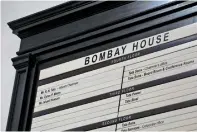  ?? Reuters ?? a name board at the entrance of Bombay house, the headquarte­rs of tata Group, in mumbai on thursday. —