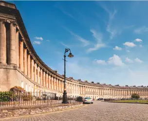  ??  ?? Bath’s Royal Crescent is celebratin­g its 250th birthday this year