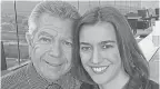  ??  ?? Amanda Sloat and her father, Donald Sloat, in 2016. FAMILY PHOTO