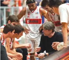  ?? LNP FOTO/SAN GIOBBE BASKET/ROSAMILIA ?? Giovanni Bassi, terza stagione sulla panchina dell'Umana Chiusi