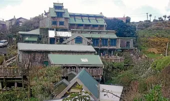  ??  ?? Tapu Te Ranga Marae in Island Bay before the fire. Several families lived at the marae in various flats and houses; below, it has been a year since the marae was destroyed.