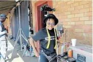  ??  ?? MANY TALENTS: Zikona Debese in action during one of her projects