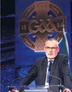  ??  ?? New GAA president Larry Mccarthy