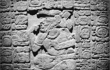  ?? Ảnh: AP ?? Mẫu chữ viết của người Maya.