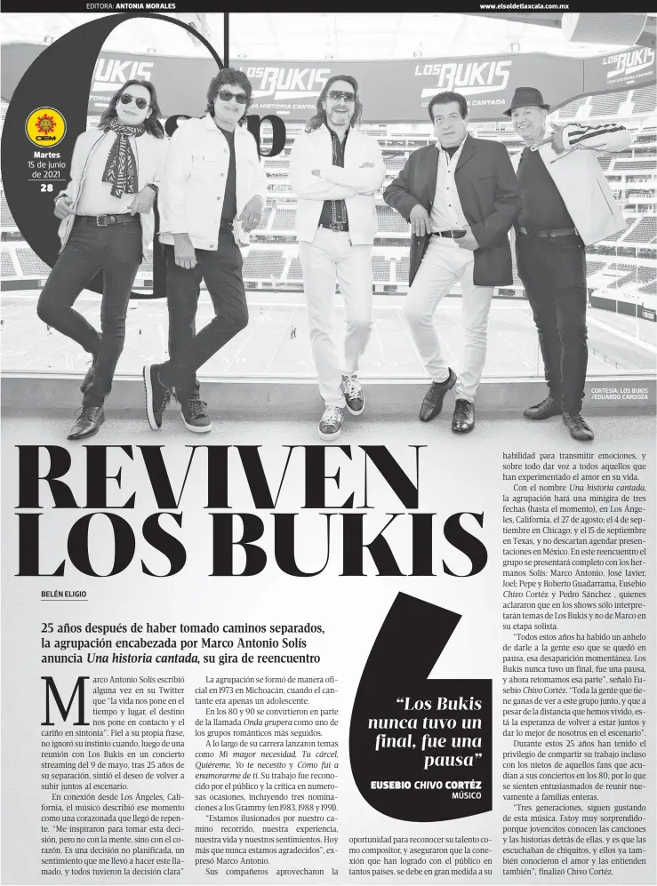  ?? CORTESÍA: LOS BUKIS /EDUARDO CARDOZA ??