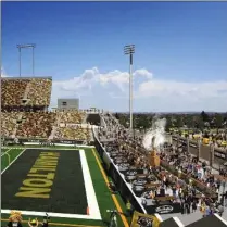  ?? HAMILTON TIGER-CAT IMAGES ?? The Stipley, with its Touchdown Whistle, is a 110-foot-long, full service bar in the south end zone.