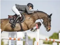  ??  ?? Miriam Schneider of Germany in action during last year’s edition of the Dubai Show Jumping Championsh­ip.