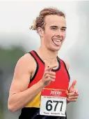  ??  ?? Sam Tanner broke the New Zealand 1500m indoor record to qualify for his first Olympic Games.