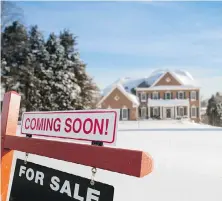  ??  ?? It might be easier to sell your home in winter than you think, as the number of listings is usually low.