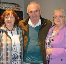  ??  ?? Ann Ferguson, Bernie O’Connor and Kitty O’Conner at the Lip Sing Battle in aid of Enable Ireland in Ballyroe Heights Hotel.