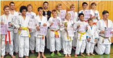  ?? FOTO: VEREIN ?? Judoka-Vereinsmei­ster und Platzierte der MTG Wangen auf einen Blick.