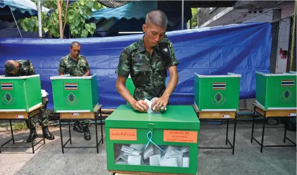  ??  ?? Thailand’s first election in eight years took place on March 24, 2019.