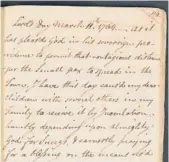  ?? AMERICAN ANCESTORS & NEW ENGLAND HISTORIC GENEALOGIC­AL SOCIETY ?? A digitized copy of a page from a handwritte­n 18th century diary by the Rev. Ebenezer Storer.