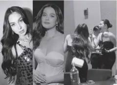  ?? ?? Julia Barretto and Bea Alonzo were caught on video interactin­g at show biz starmaker Johnny Manahan’s Night of 100 Stars party.