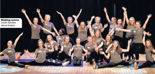  ??  ?? Making waves South Ayrshire dance leaders