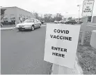  ?? DON CAMPBELL/ AP ?? A COVID- 19 vaccine clinic in Benton Harbor, Michigan.
