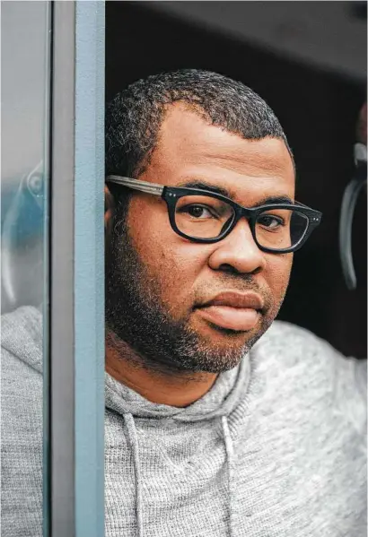  ?? Elizabeth Weinberg / New York Times ?? Jordan Peele doesn’t go for the laughs in his directoria­l debut, “Get Out.” Instead, Peele focuses on creating the rare horror movie that tackles racial politics head on.