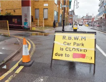  ?? ?? Broadway Car Park in Maidenhead has been closed this year. Ref:135148-5