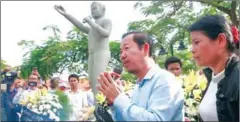  ?? HENG CHIVOAN ?? Cambodian Confederat­ion of Unions (CCU) president Rong Chhun speaks at an event in January.