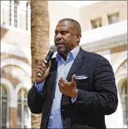  ?? KATIE FALKENBERG / LOS ANGELES TIMES ?? Tavis Smiley, seen at the Los Angeles Times Festival of Books, had hosted his talk show on PBS for 14 years. He was fired in December.