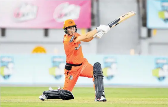  ?? Photo / Photosport ?? Sophie Devine’s bowling has been limited but her batting was on point for the Perth Scorchers.