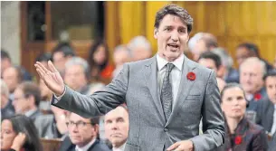  ?? ADRIAN WYLD THE CANADIAN PRESS ?? In the House this week, Prime Minister Justin Trudeau repeatedly failed to explain how he can be so offside on the fundamenta­ls of data privacy, Jennifer Wells writes.