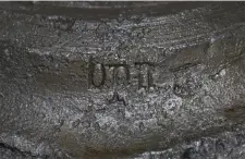  ??  ?? ■ The Final “u” on the burner cup manufactue­r’s code has been accidental­ly applied upside-down.