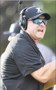  ?? Catherine Avalone / Hearst Connecticu­t Media ?? Xavier football coach Andy Guyon.