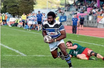  ?? ELIAS RODRIGUEZ ?? Wanganui’s Timoci Seruwalu is hoping to return from a hand injury in time for Saturday’s Meads Cup final against Horowhenua Kapiti.