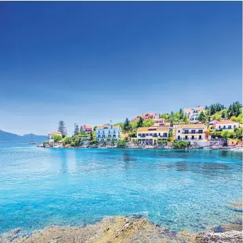  ?? ISTOCK ?? BIG CHILL: Fiskardo on Kefalonia in Greece