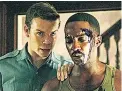  ??  ?? VIOLENCE: Will Poulter, left, plays a racist, trigger-happy police officer