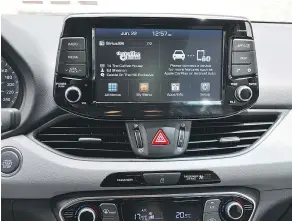  ??  ?? The GT comes with a standard eight-inch colour touch screen.