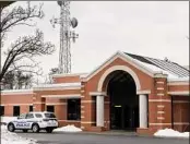  ?? Will Waldron / Times Union ?? Colonie Police headquarte­rs. Two sergeants were demoted after a time card investigat­ion.